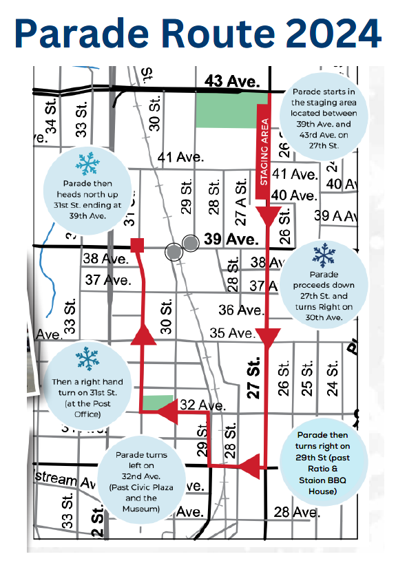 Vernon Winter Carnival Parade Route, Road Closures and Transit Update